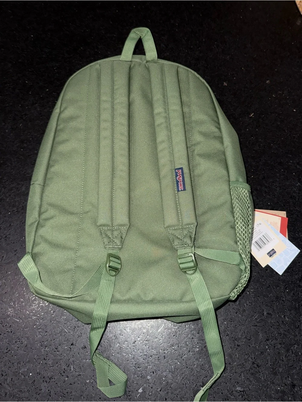 NEW JanSport 26L Cross Town Backpack Cargo Green NWT